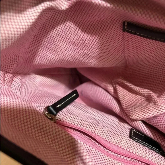 Dooney bourke DB signature print canvas shoulder handbag - Picture 10 of 11